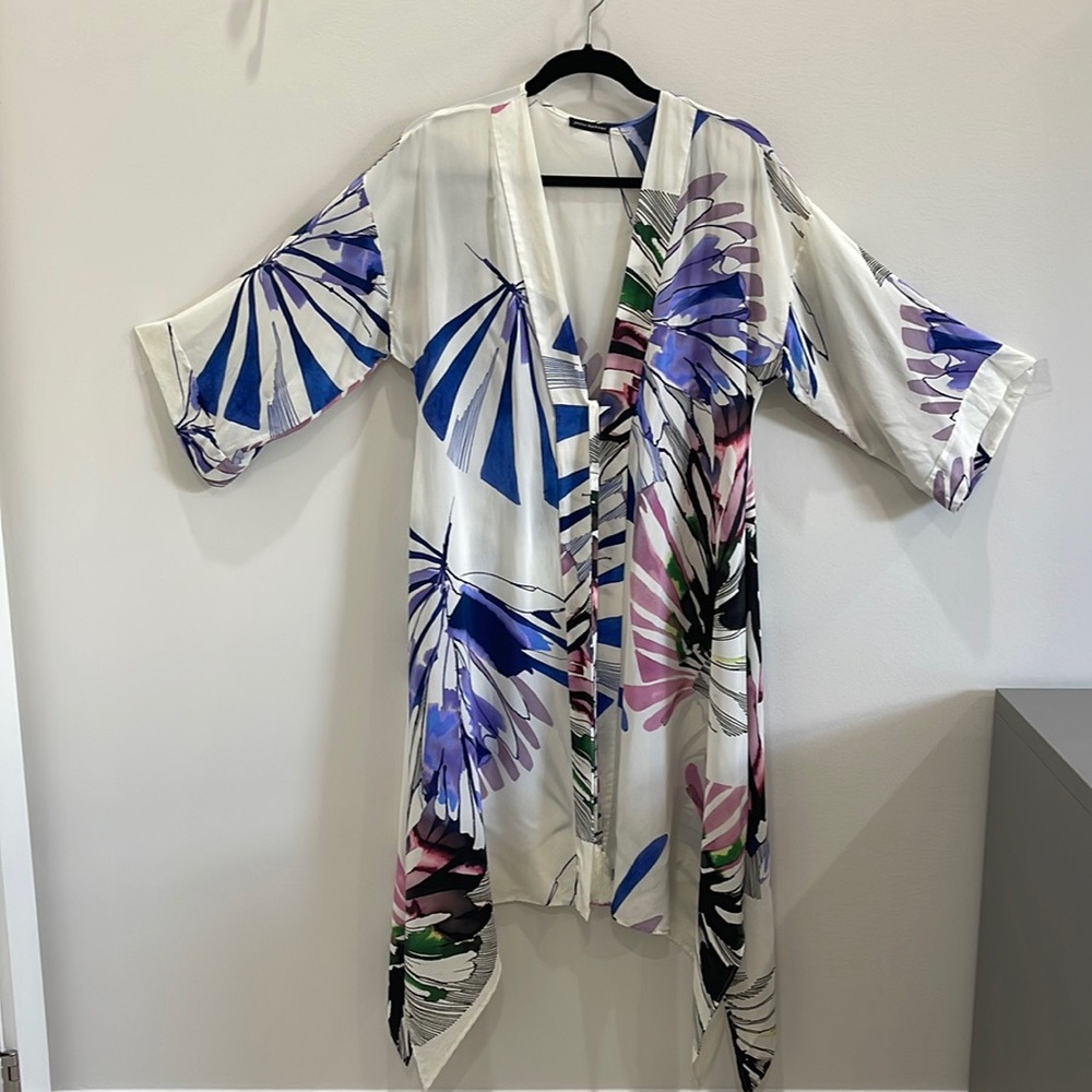 Josie Natori small hand painted silk